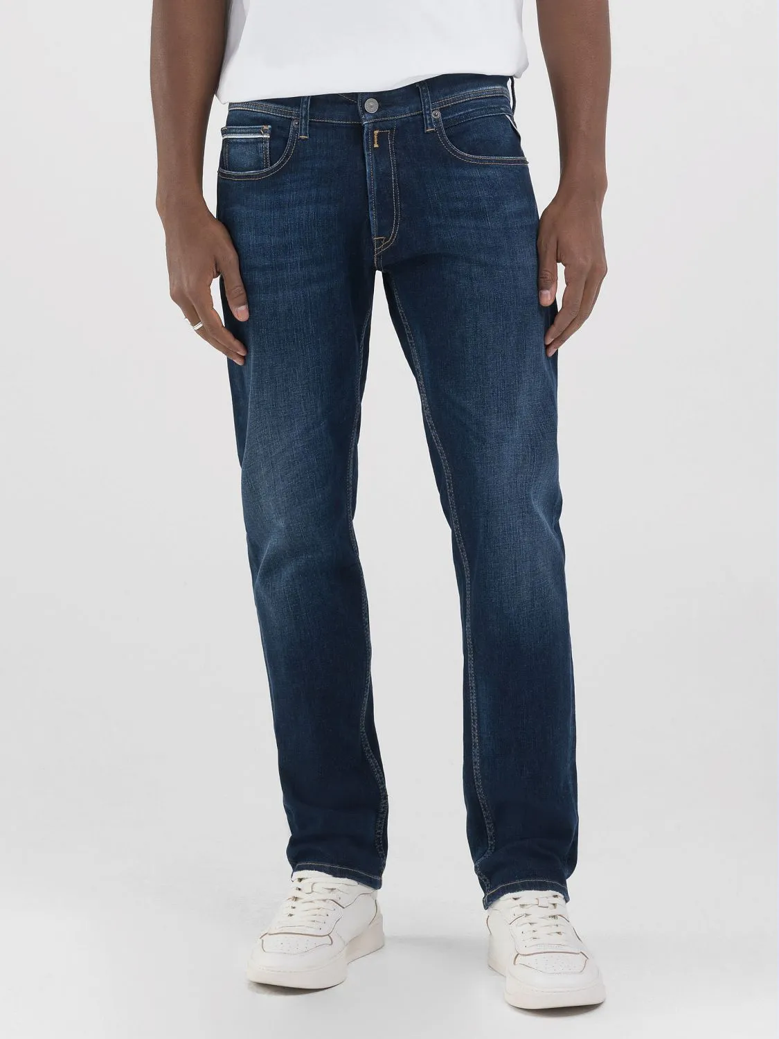 送料込★REPLAY★MA972 .000.685 702 ジーンズ Grover straight-fit jeans Dark blue | Replay Jeans