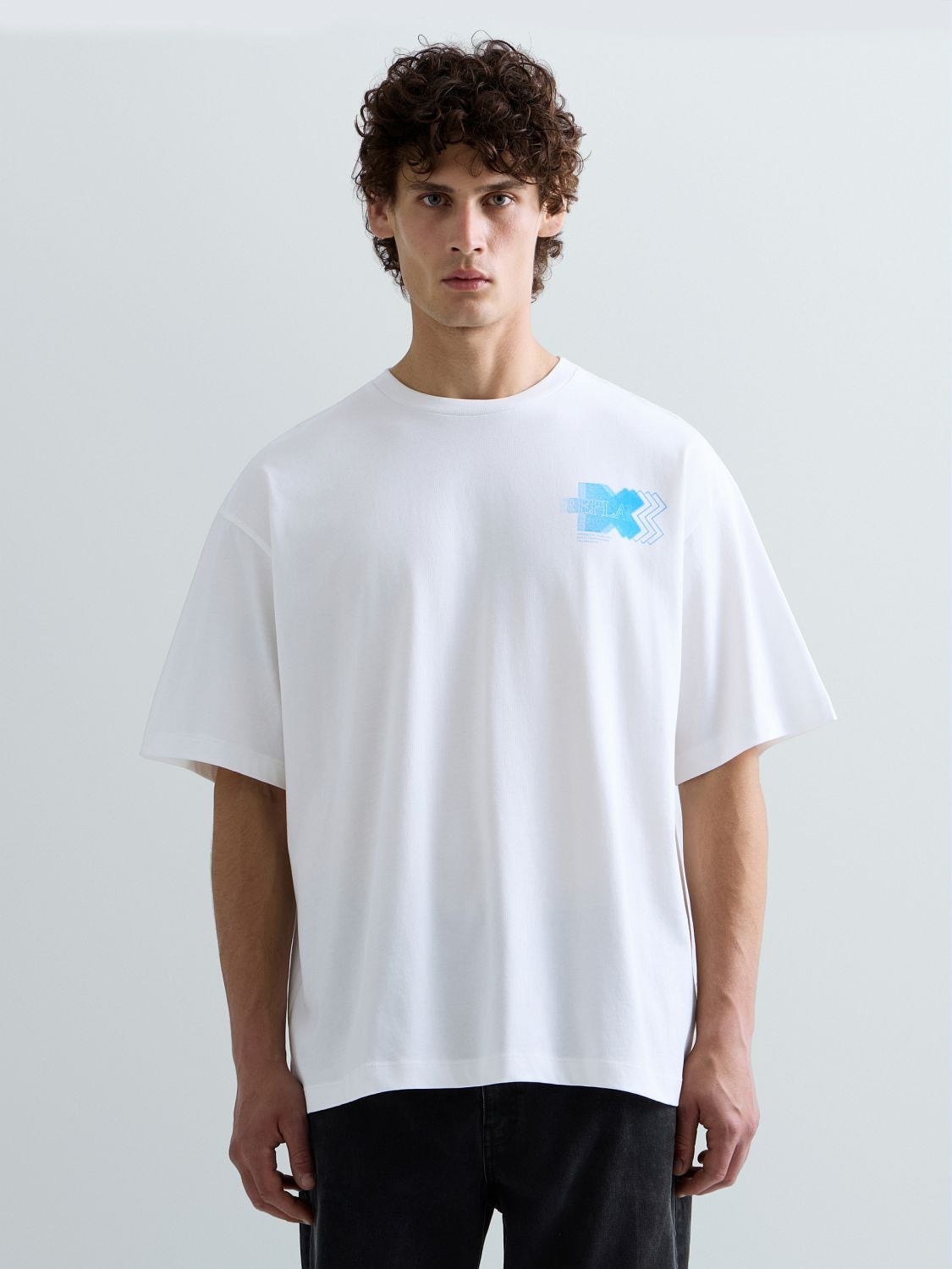 REPLAY REPLAY X MARTIN GARRIX T-SHIRT WITH FRONT AND BACK LOGO M005W .006.00QM9 NATURAL WHITE 2