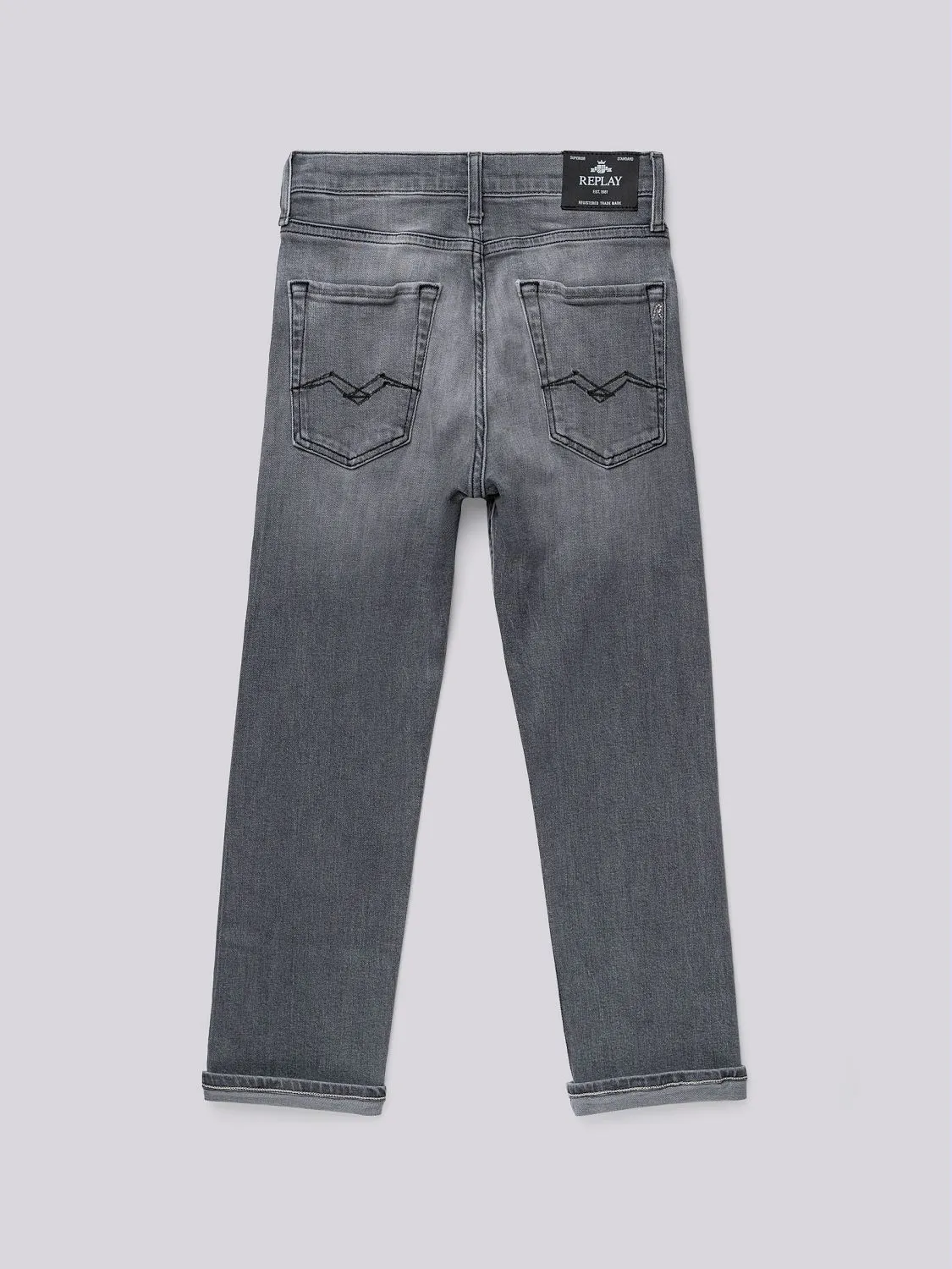 Thad boy-fit jeans Medium grey | Replay Jeans