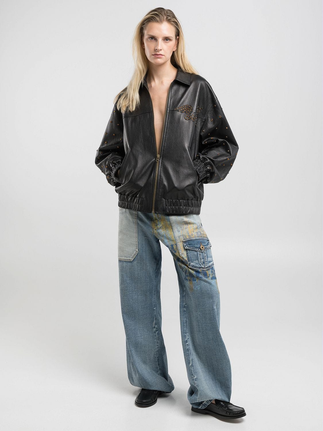 We are replay leather jacket Black | Replay Jeans