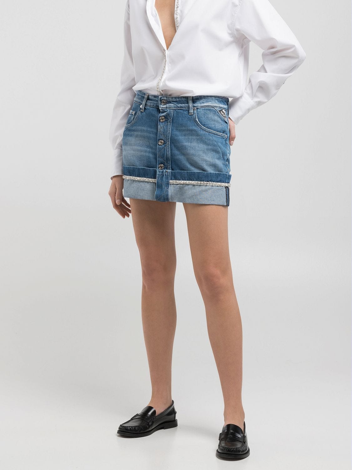 アンドマリー Jenny denim mini skirt ANDMARY】Jenny denim mini skirt