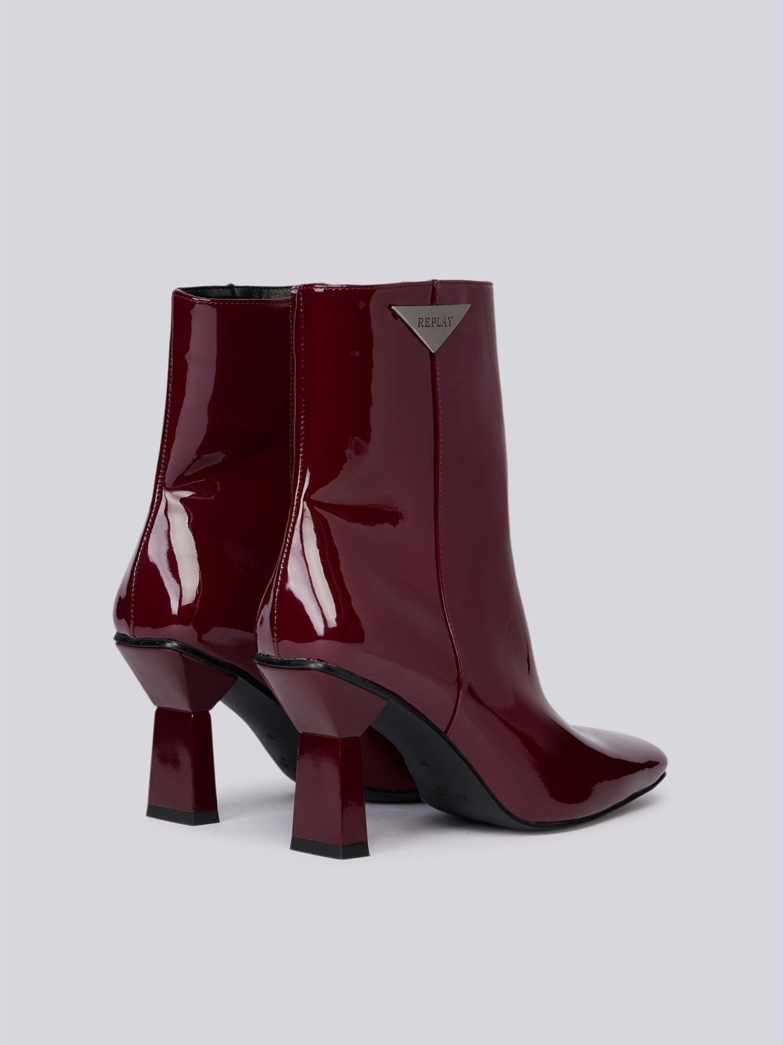 Women's Pointed Toe Flat Ankle Boots - Low Heel Dress Booties With Double Side Zippers, Office Wear - View #9