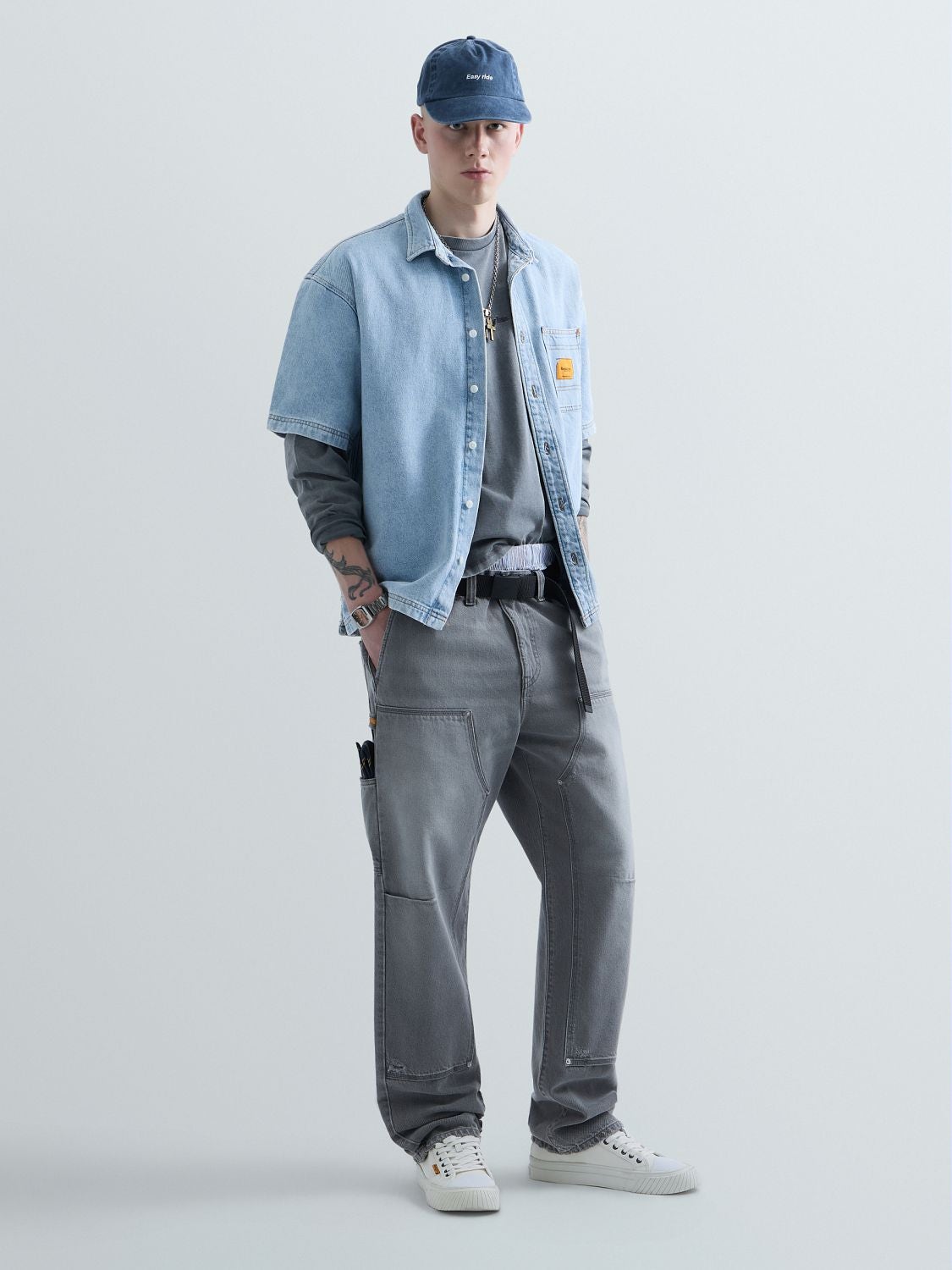 REPLAY KU4003.000.D944003-Shirt KU4003.000.D944003 LIGHT BLUE 1
