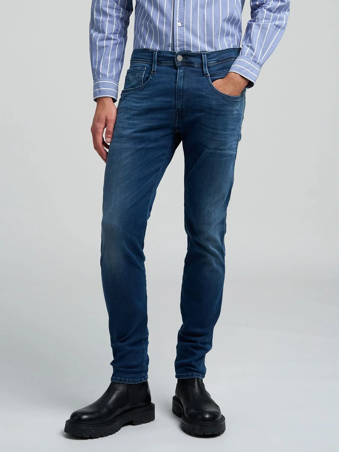 Anbass slim-fit jeans Dark blue Replay Jeans