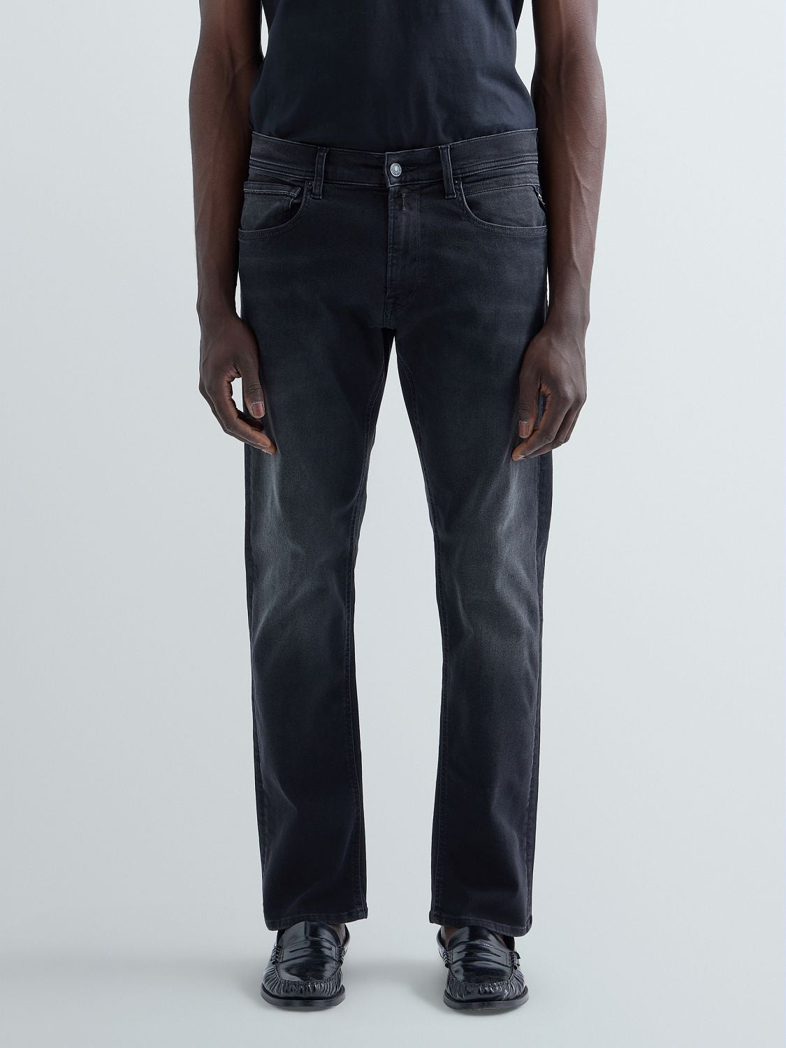 REPLAY GROVER STRAIGHT-FIT JEANS MA972Z.000.661 72B BLACK 2