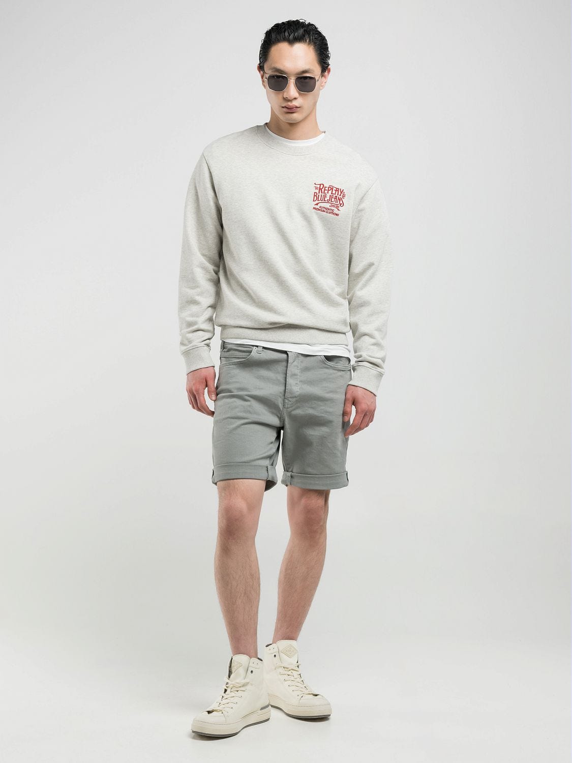 送料込★REPLAY★MA981Y.000.573B848 ジーンズショート Denim shorts RBJ.981 Replay | Tapered fit | color Black