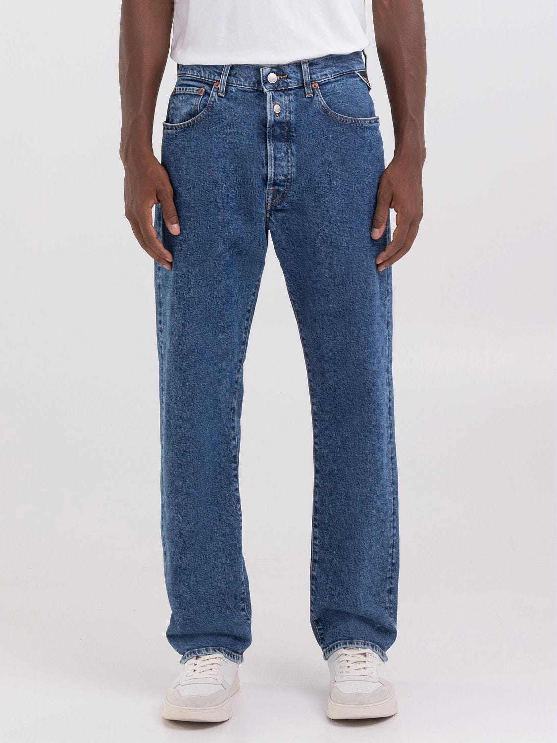 WOOL DENIM WIDE TROUSERS | CTHY