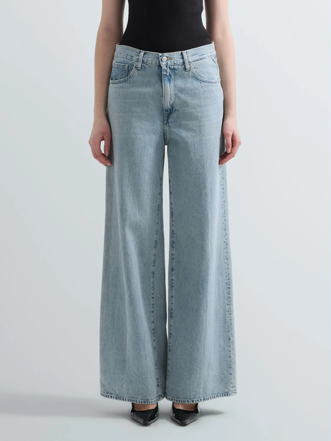 REPLAY NALAJA WIDE-LEG JEANS WA541 .000.912 107 LIGHT BLUE 2