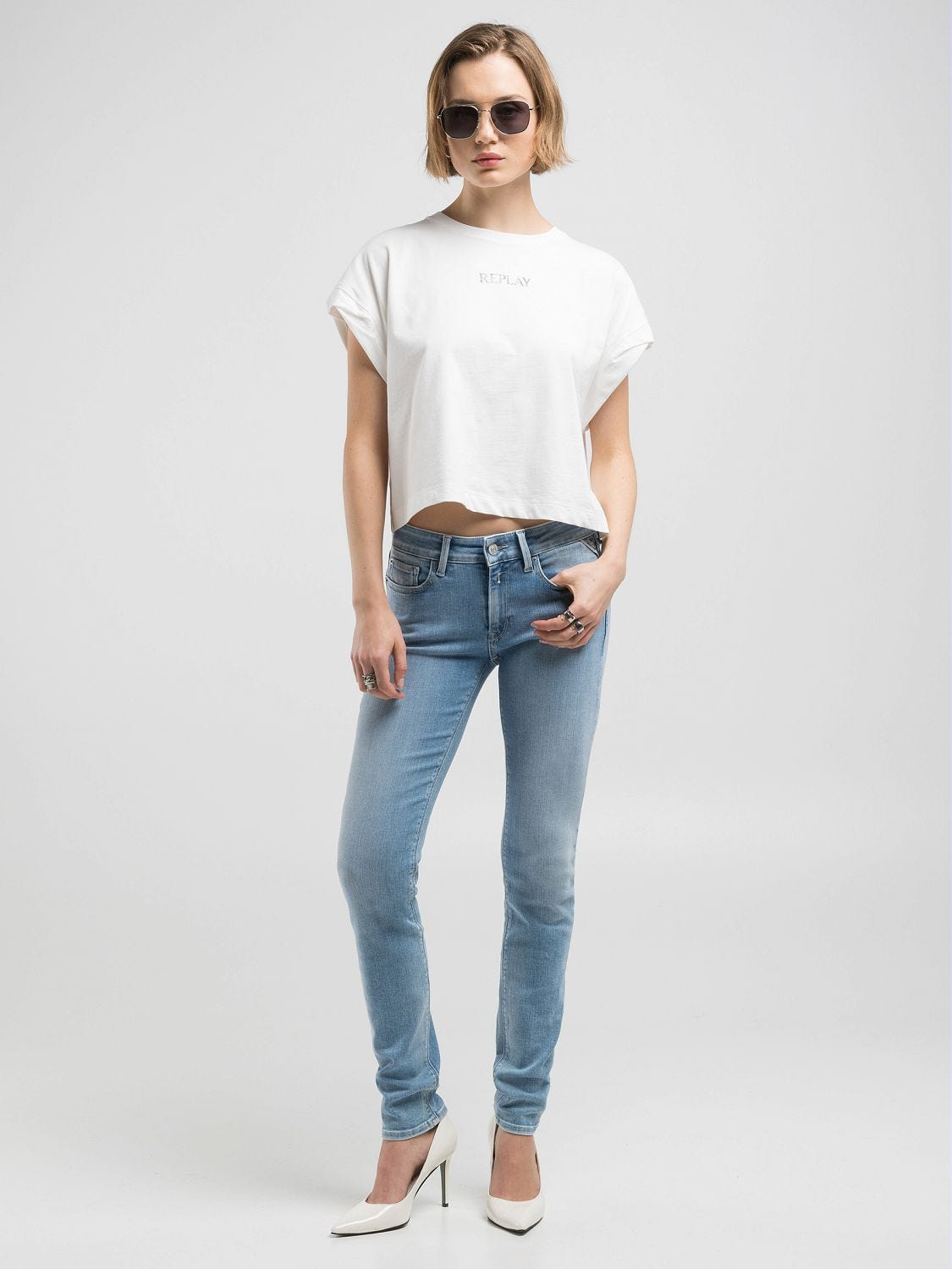 New luz skinny-fit jeans Light blue | Replay Jeans