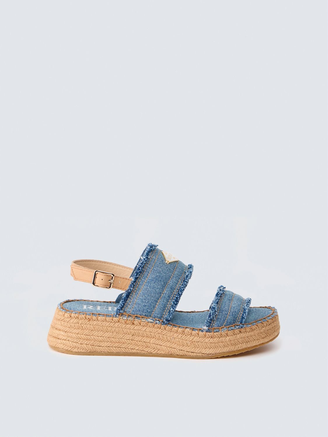 REPLAY REGINA DENIM PLATFORM SANDALS GWF6T .000.C0004T DENIM 1