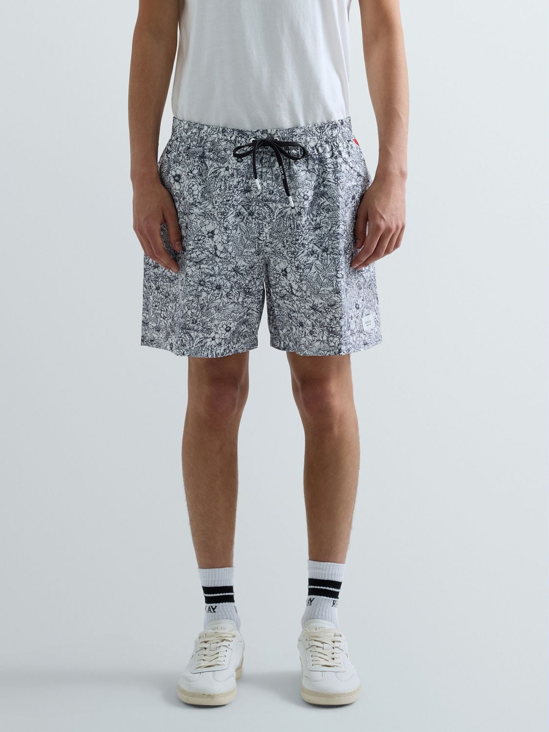 REPLAY LM1152.000.75114-Boxer LM1152.000.75114 NATURAL WHITE/NAVY 2