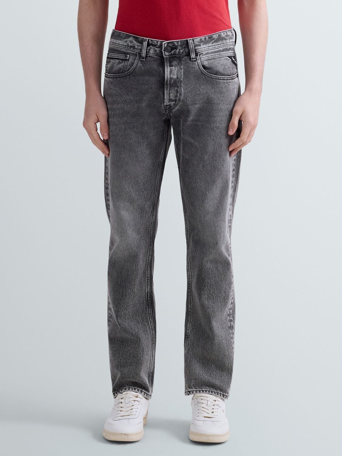 REPLAY GROVER STRAIGHT-FIT JEANS MA972 .000.888 0C5 MEDIUM GREY 2