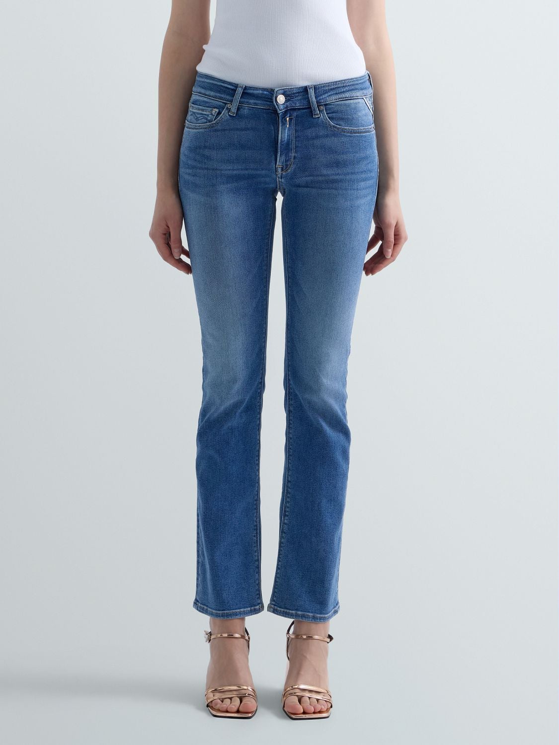 REPLAY NEW LUZ BOOTCUT JEANS WLH689.000.805 927 MEDIUM BLUE 2