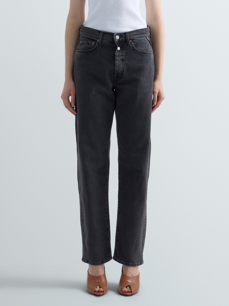REPLAY W9Z1 straight fit jeans W9Z1  .000.725 51D BLACK DELAVÈ 2