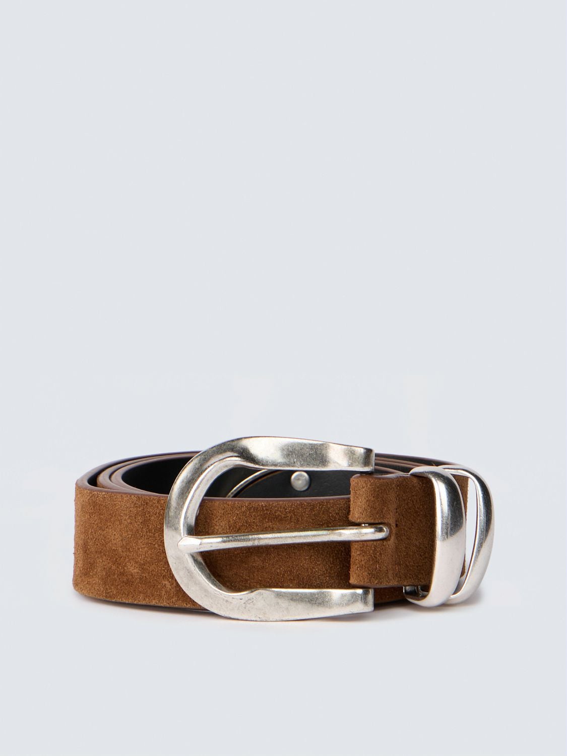 REPLAY SUEDE BELT WITH METAL TIP AW2640.000.A1205H BROWNIE 1