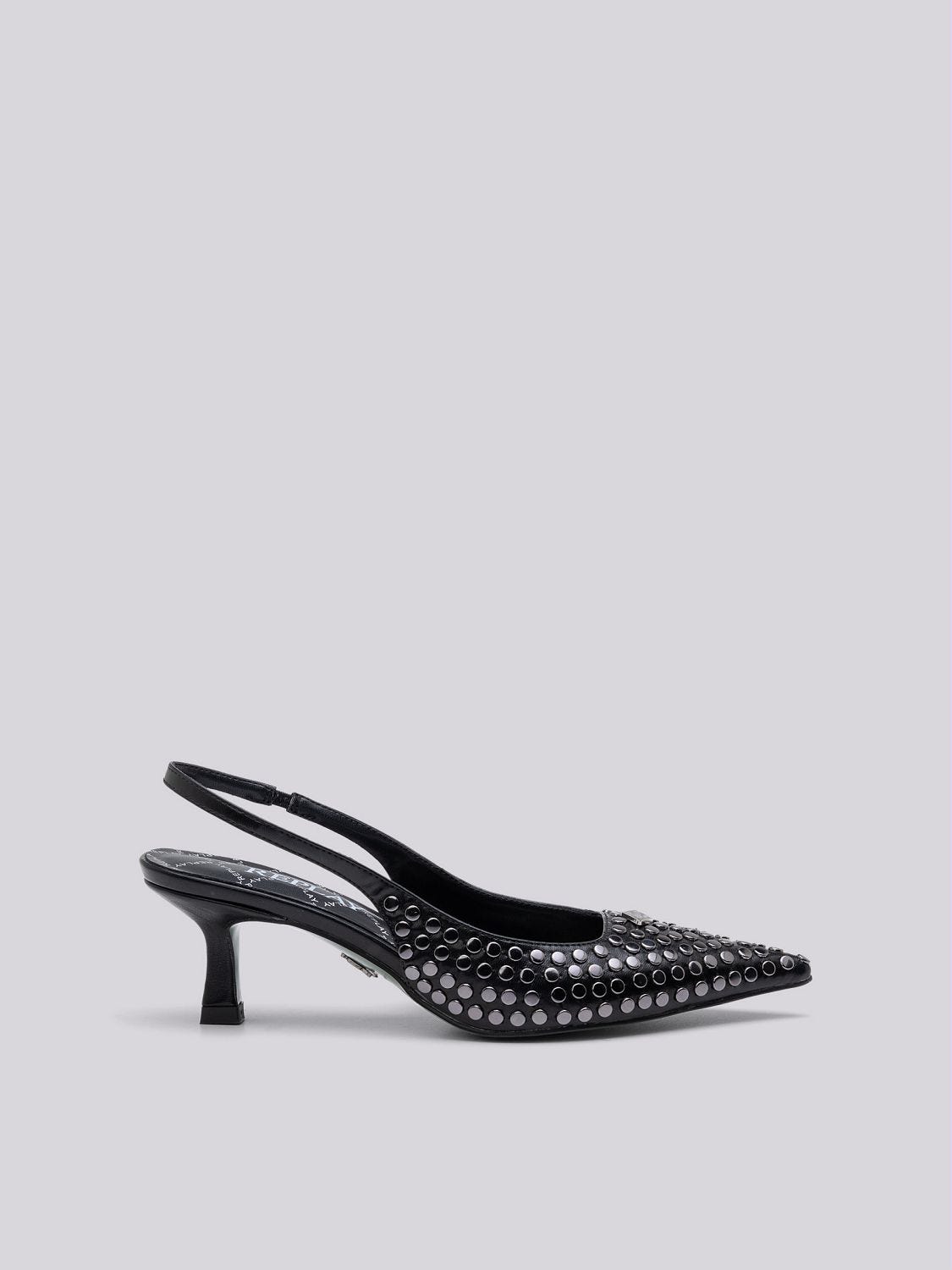 Allyster studs slingbacks Black | Replay Jeans