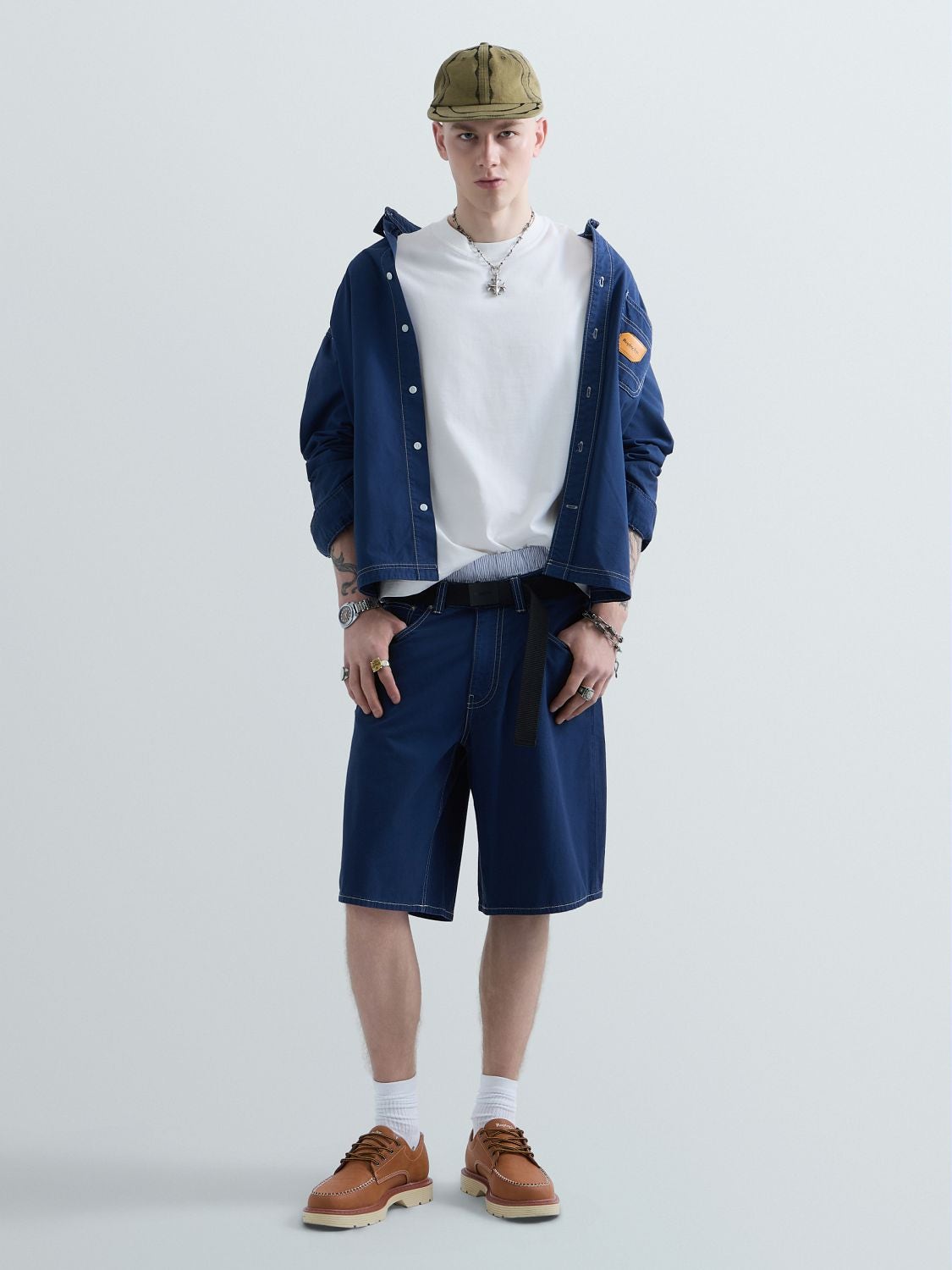REPLAY KU1005.000.D855689-Shorts KU1005.000.D855689 INDIGO BLUE 1