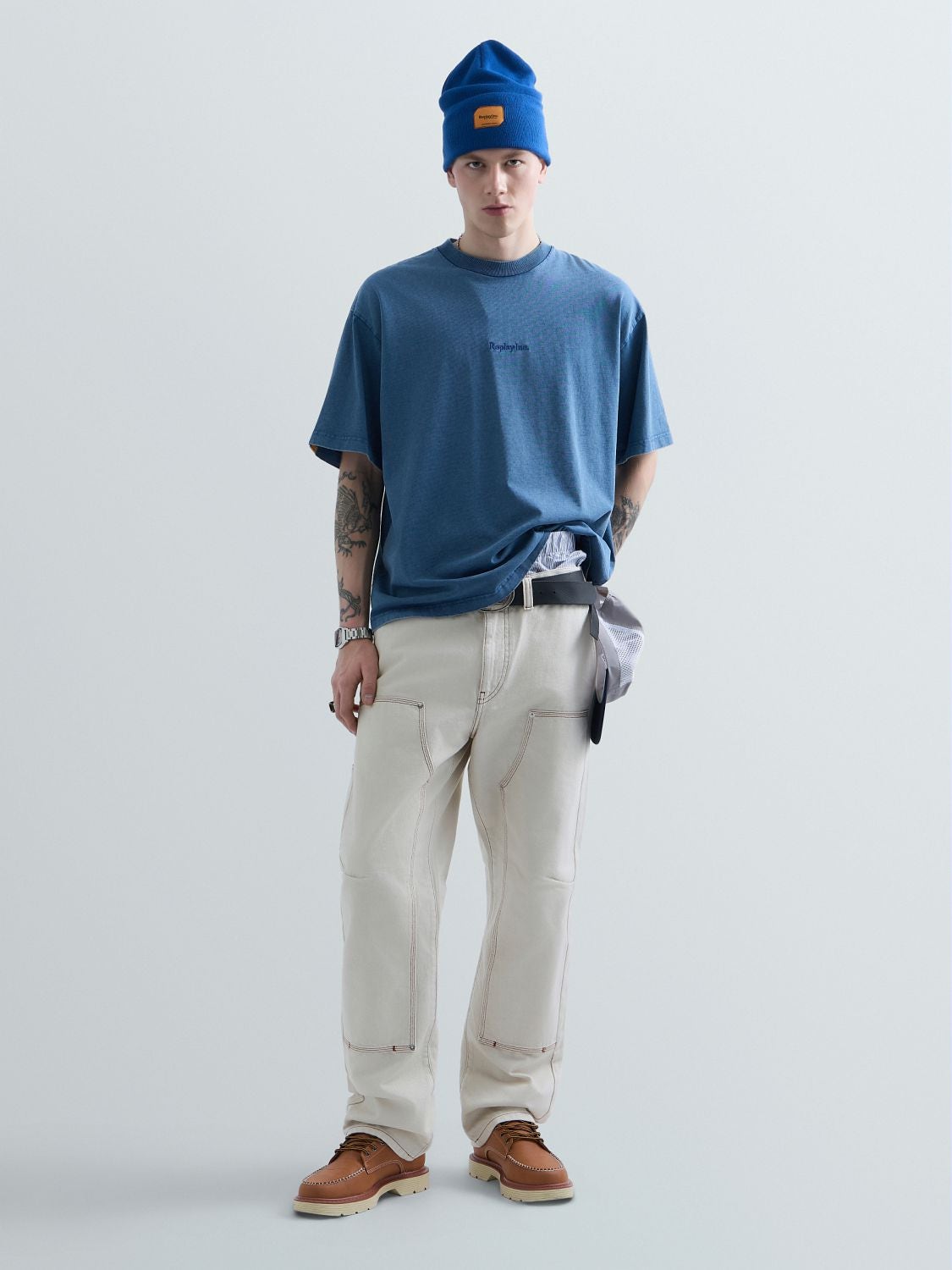 REPLAY KU6003.000.D23846N-TShirt KU6003.000.D23846N INK BLUE 1