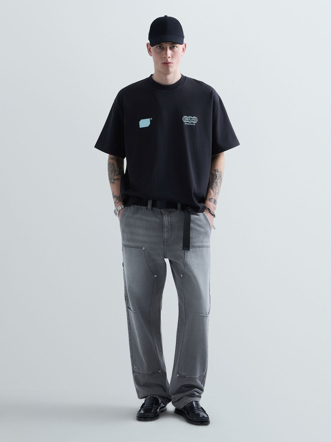 REPLAY KU6045.000.D23846-TShirt KU6045.000.D23846 BLACK 1