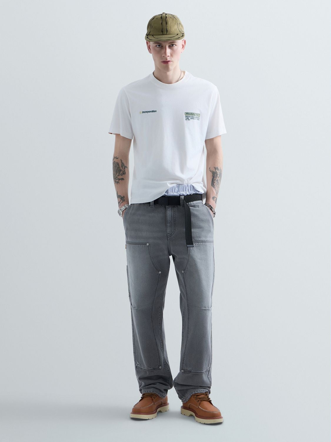 REPLAY KU6048.000.D23608P-TShirt KU6048.000.D23608P OFF WHITE 1