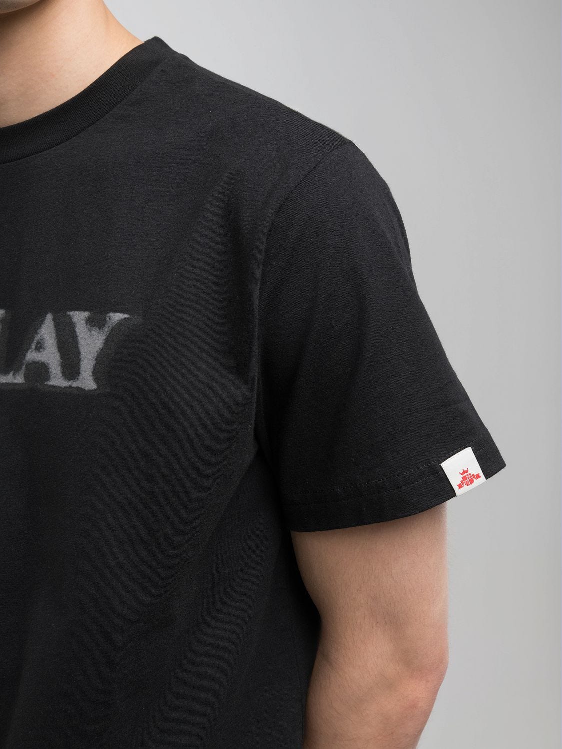 T-shirt with blurry lettering Black | Replay Jeans