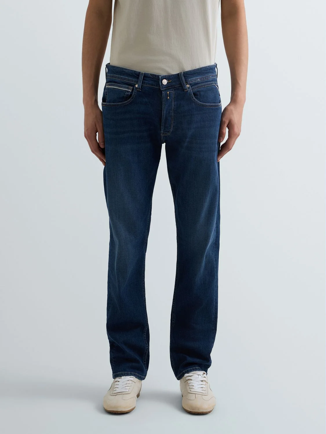 REPLAY GROVER STRAIGHT-FIT JEANS MA972 .000.573 840 DARK BLUE 2