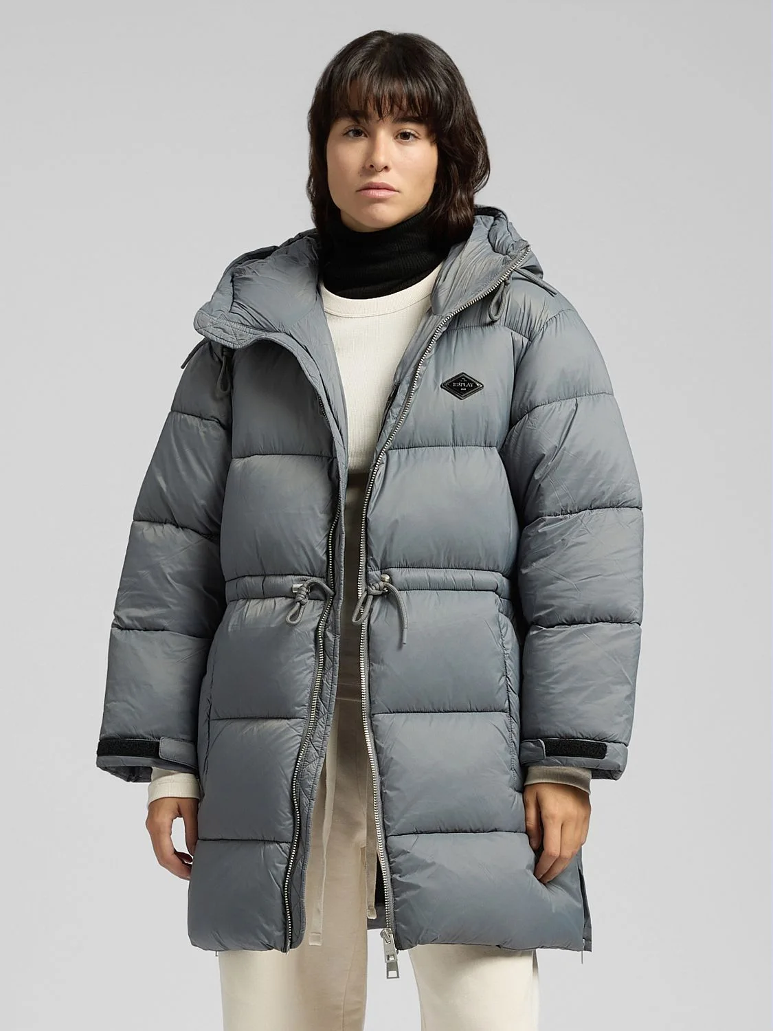 REPLAY PADDED JACKET WITH SIDE OPENINGS W7910 .000.85048 GREY 2