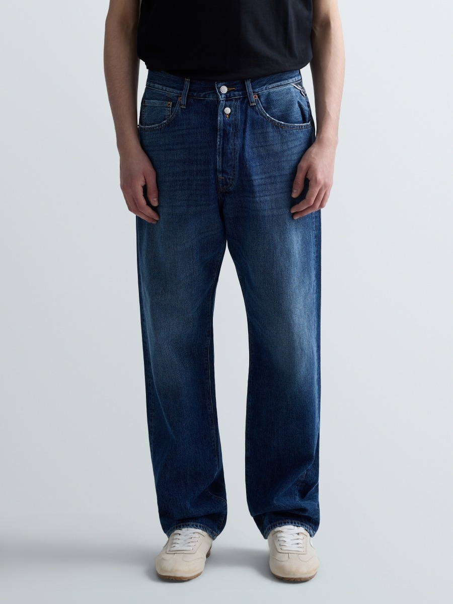 REPLAY M9ZERO1 STRAIGHT-FIT JEANS M9Z1  .000.800 721 DARK BLUE 3
