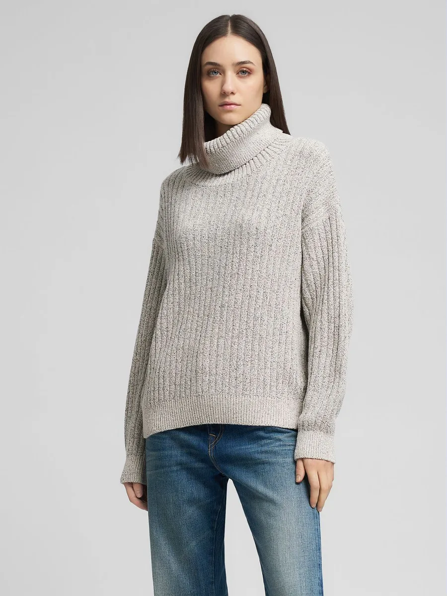 REPLAY COTTON-BLEND POLO-NECK PULLOVER DK3918.000.G23914 WHITE BLACK 2 REPLAY COTTON-BLEND POLO-NECK PULLOVER DK3918.000.G23914 WHITE BLACK 2