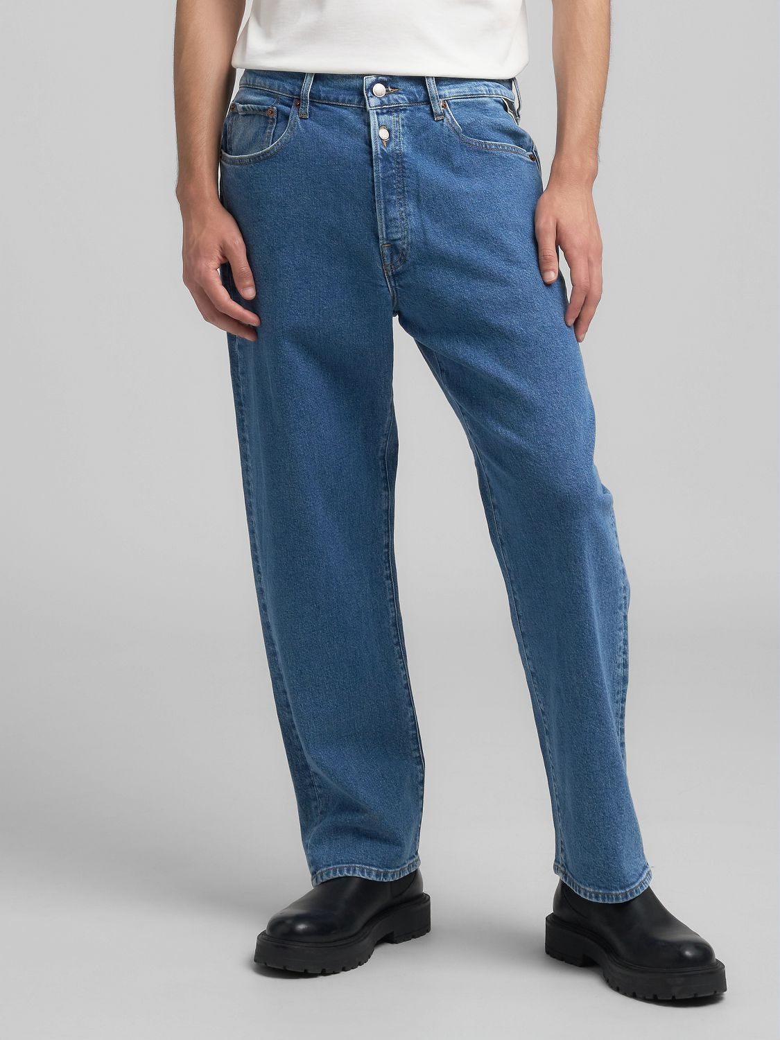 送料込★REPLAY★MA972 .000.685 702 ジーンズ Grover straight-fit jeans Dark blue | Replay Jeans