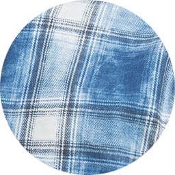 CHEQUERED INDIGO DENIM SHIRT