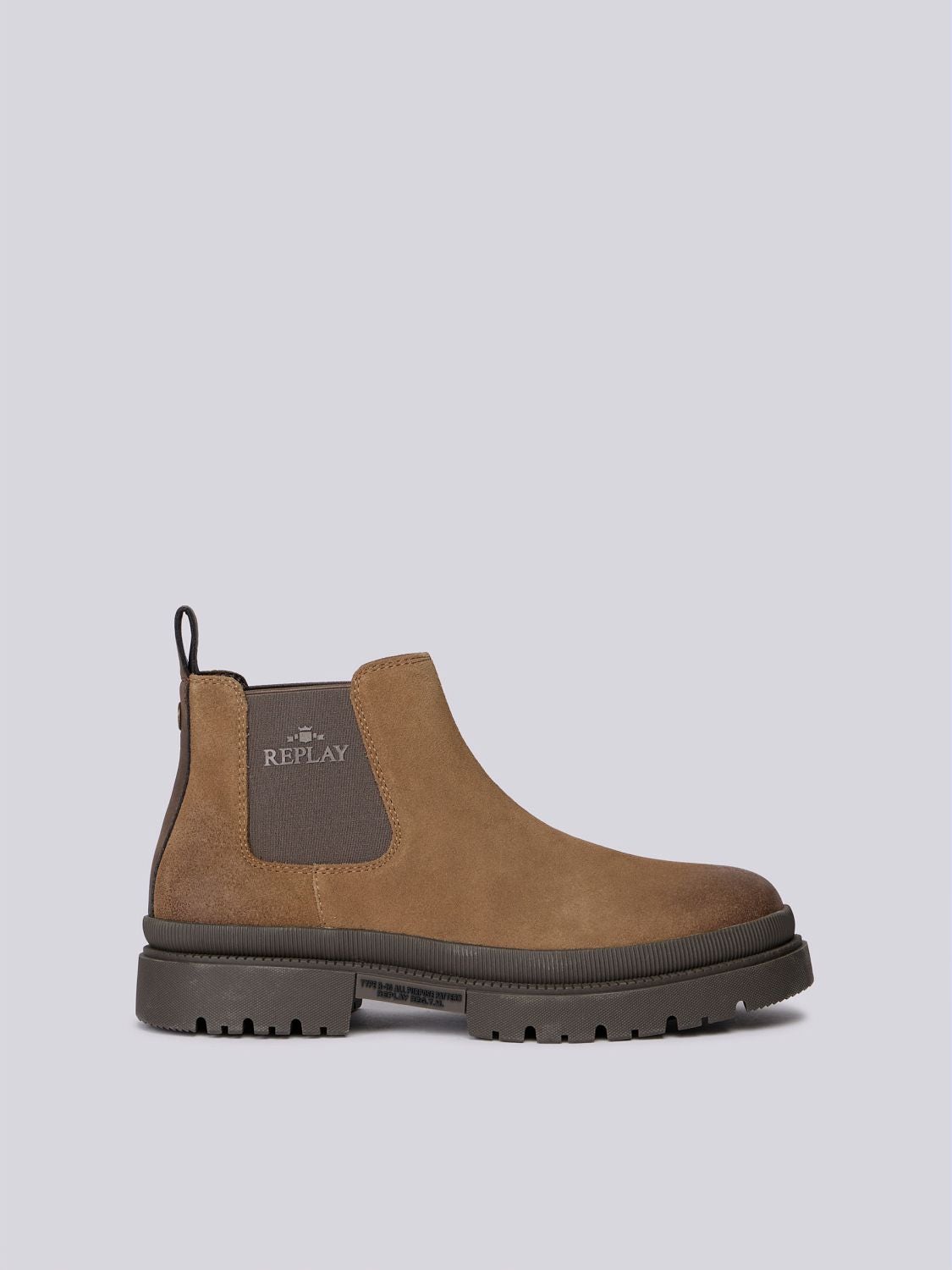 REPLAY SANDTOWN CHELSEA S SUEDE ANKLE BOOTS GMC1G .000.C0007L TAUPE 1