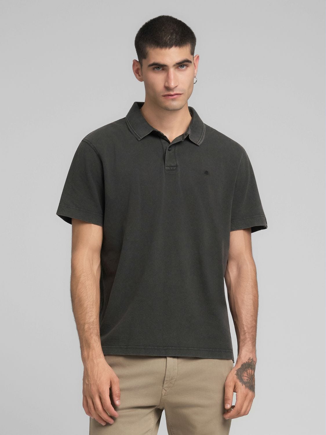 マーブル 22SS marka マーカ POLO COLLAR SHIRT size1(Marble-effect