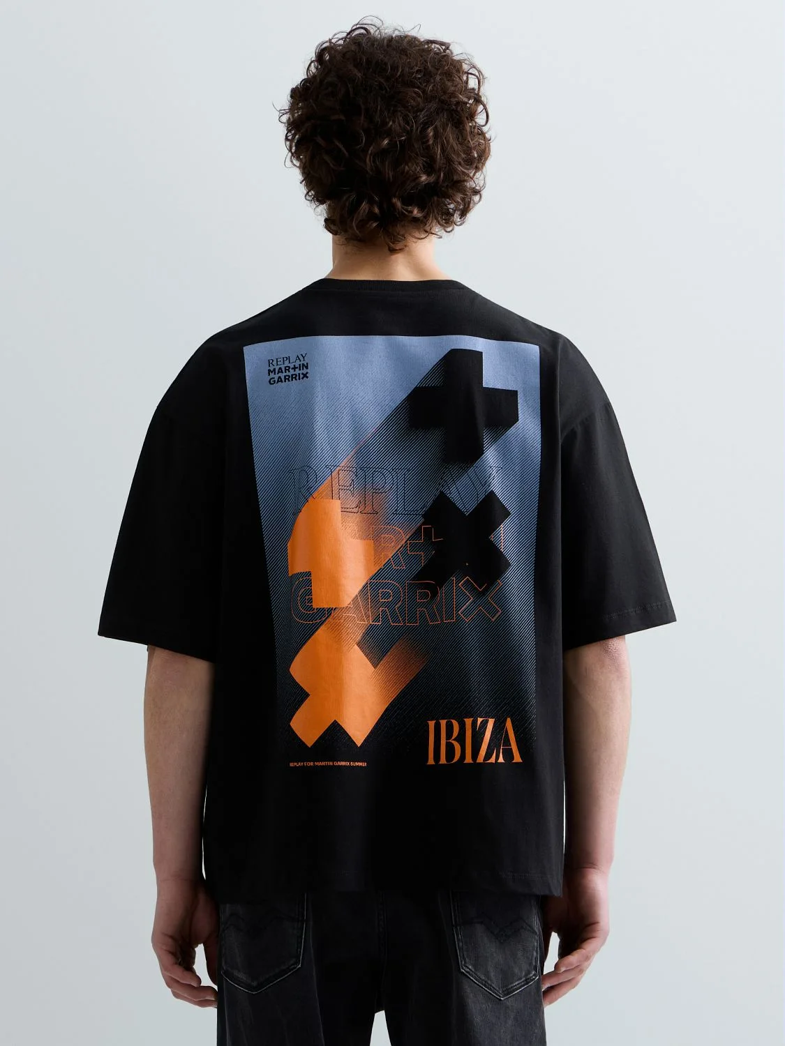 Replay x martin garrix ibiza t-shirt with graphic Black | Replay Jeans