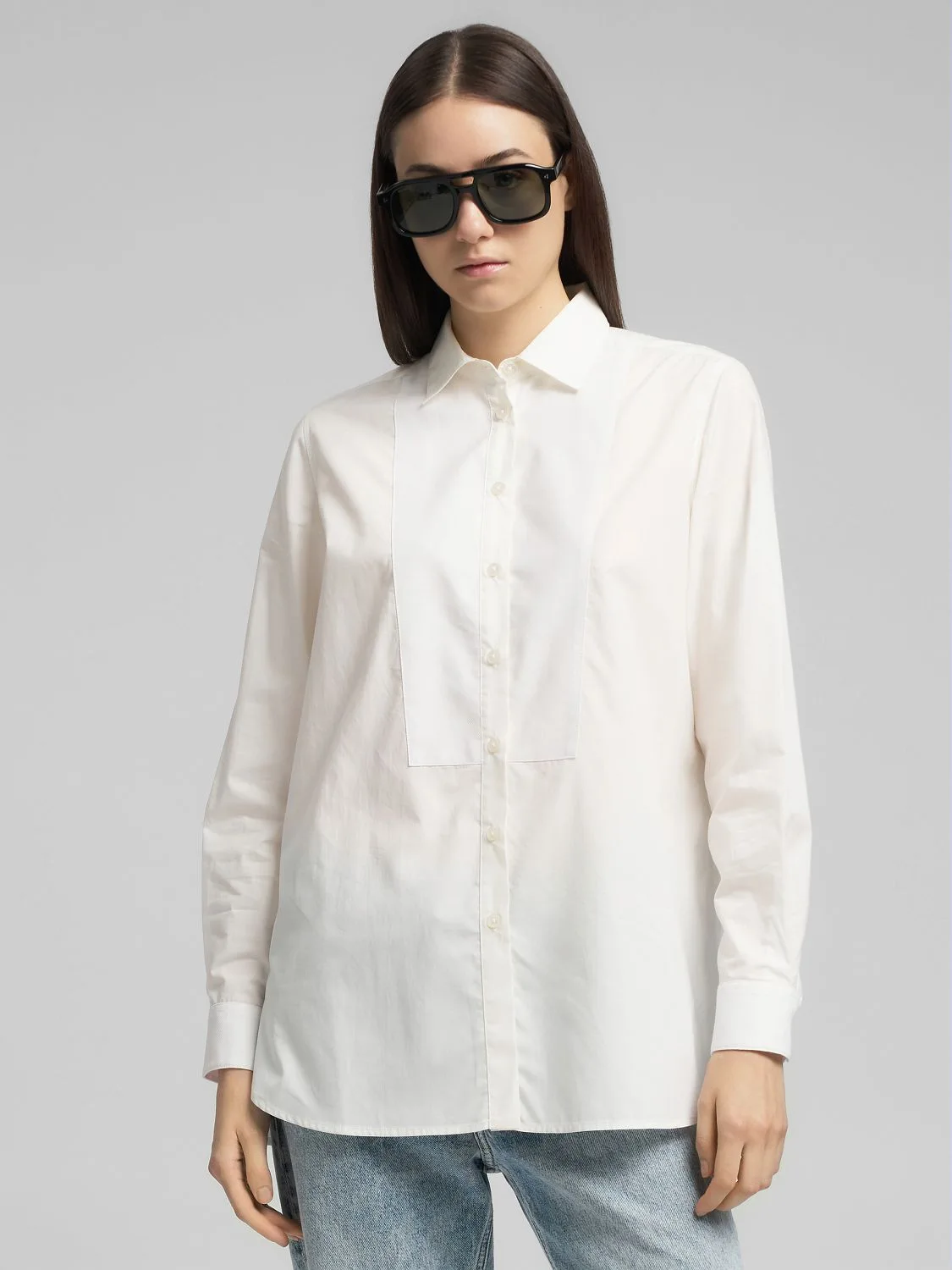 COTTON SHIRT WITH SHIRT FRONT