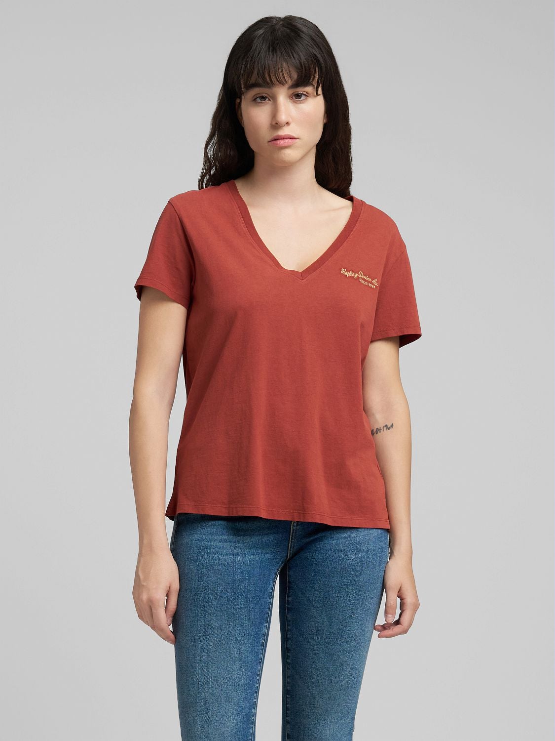 JERSEY V-NECK T-SHIRT