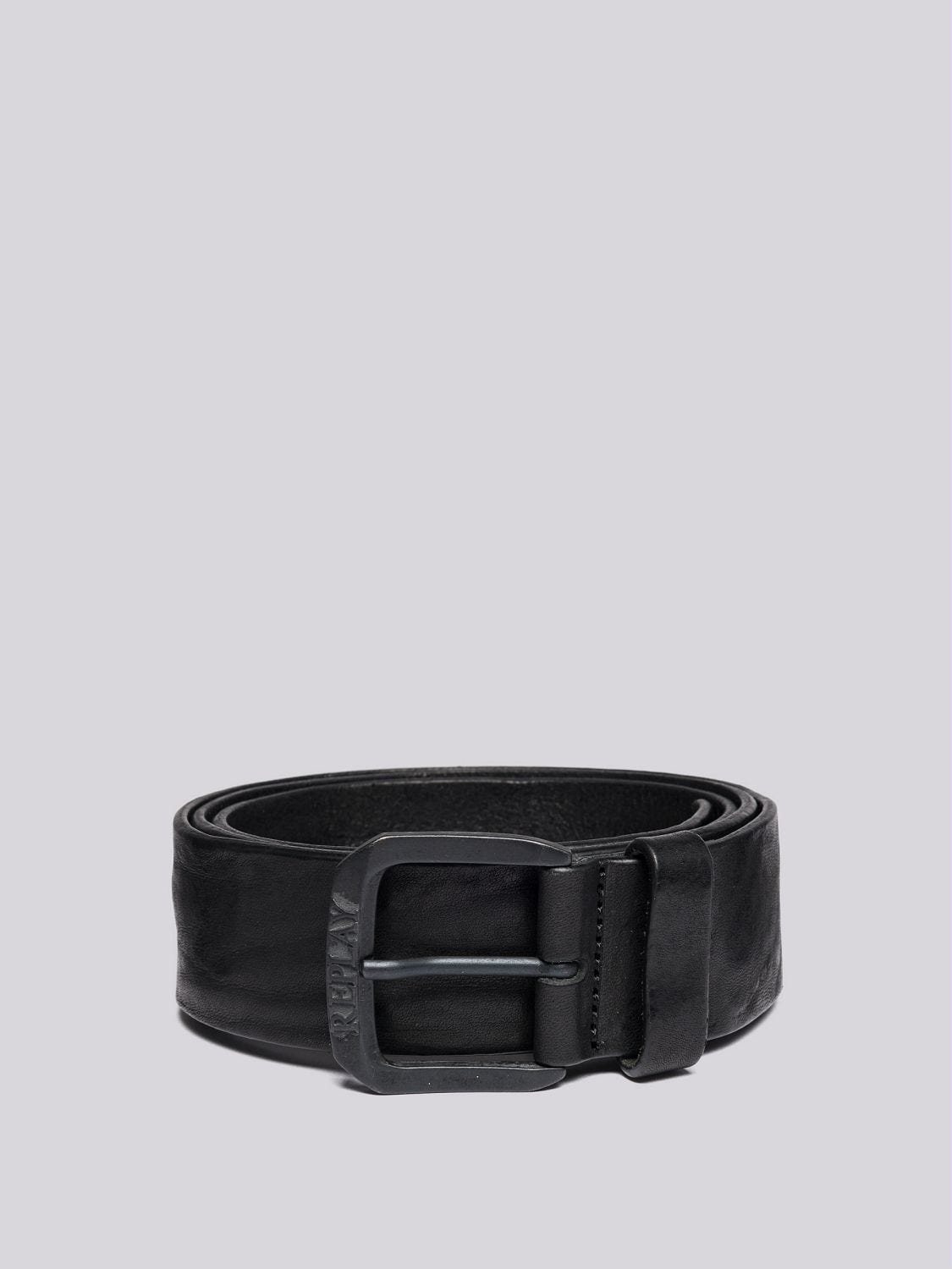 Genuine New Old Stock REPLAY vintage black leather belt Medium | eBay