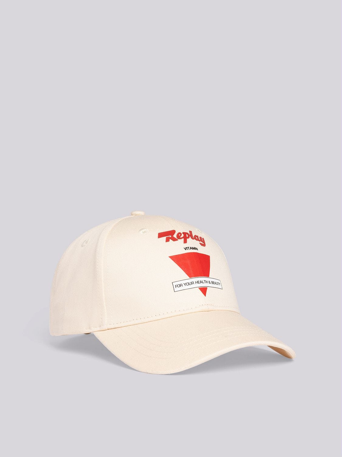 Baseball cap with lettering Optical white | Replay Jeans
