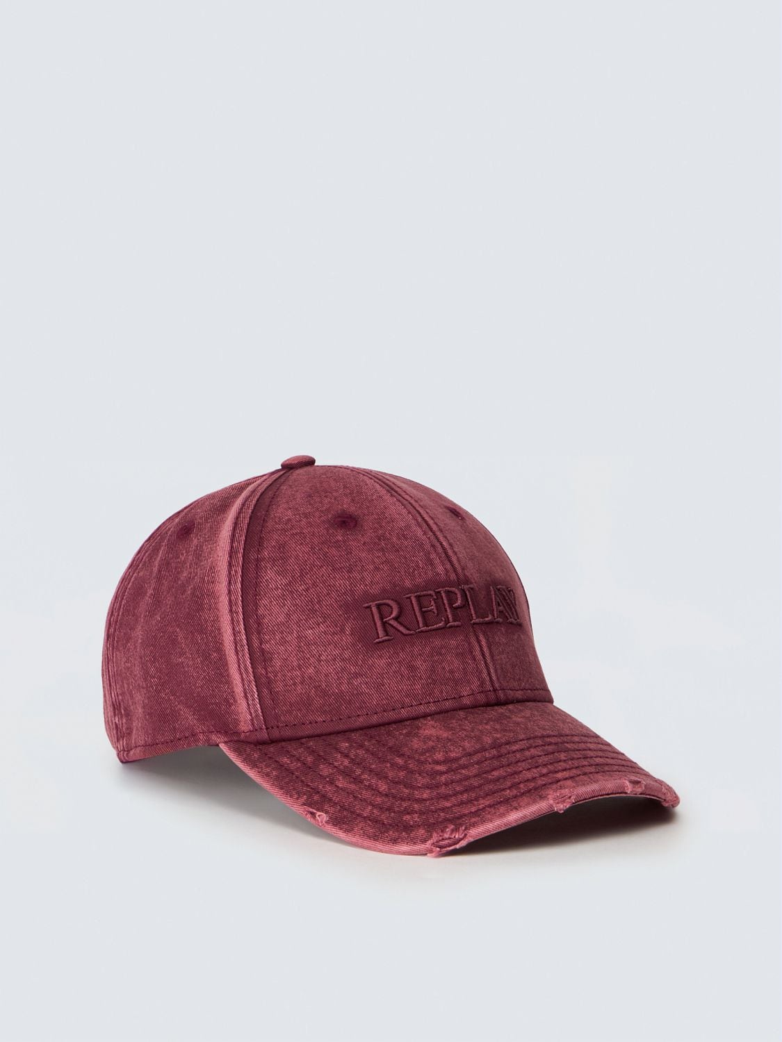 REPLAY DISTRESSED HAT WITH LOGO AX4161.006.A0113H RED 1