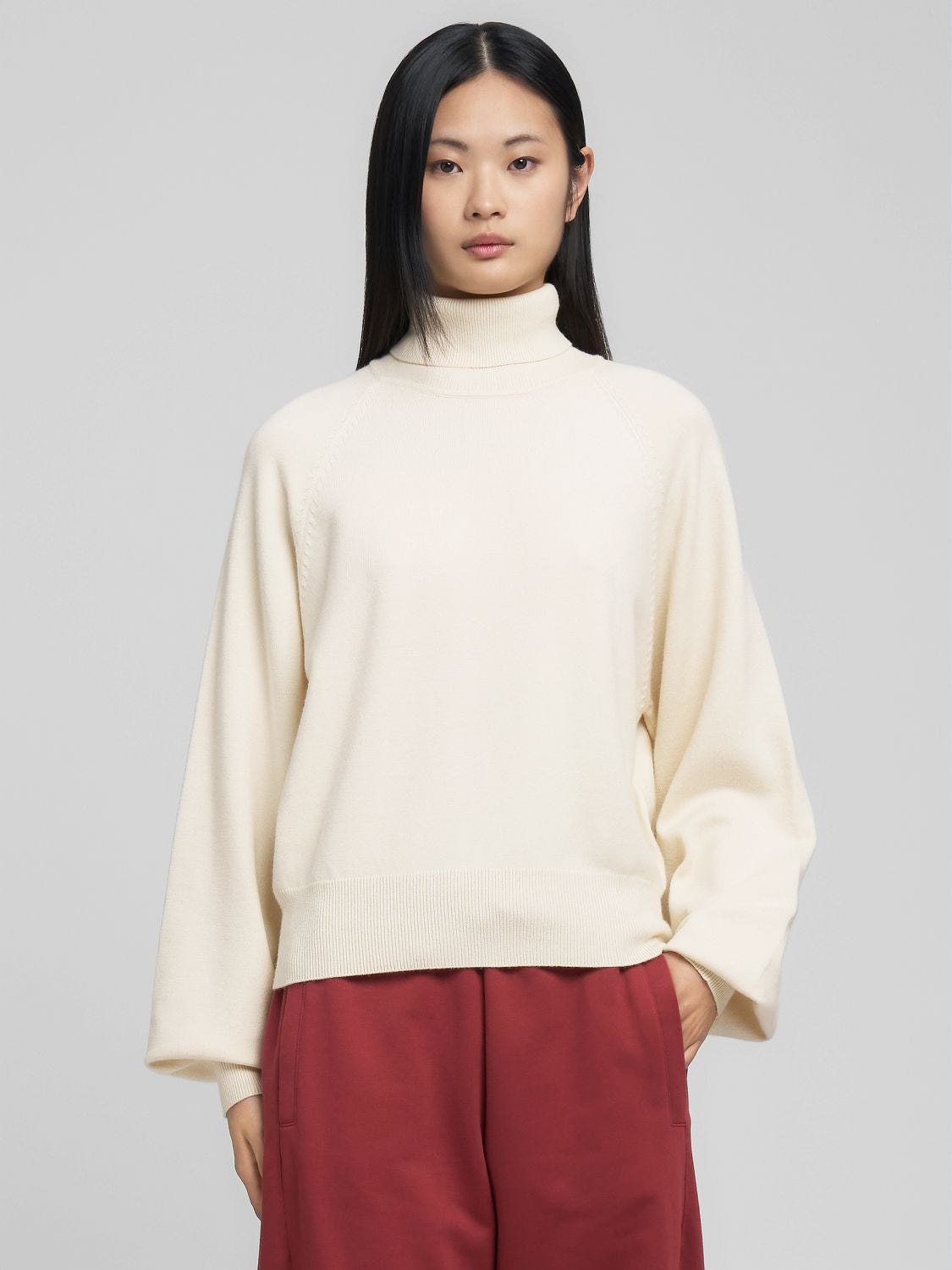 REPLAY POLO-NECK PULLOVER DK3904.000.G23372 WINTER WHITE 2