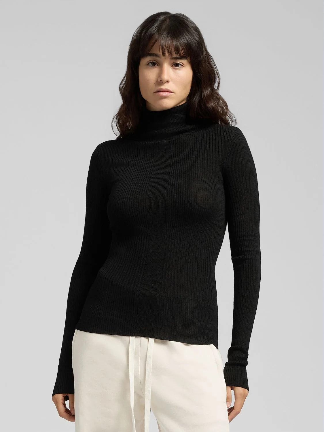 REPLAY WOOL POLO-NECK PULLOVER DK3911.000.G23906 BLACK 2