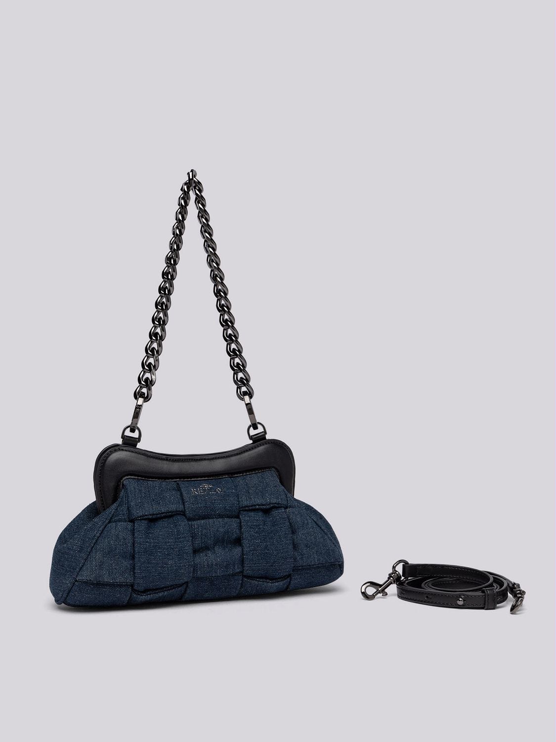 Small denim shoulder bag Night denim | Replay Jeans