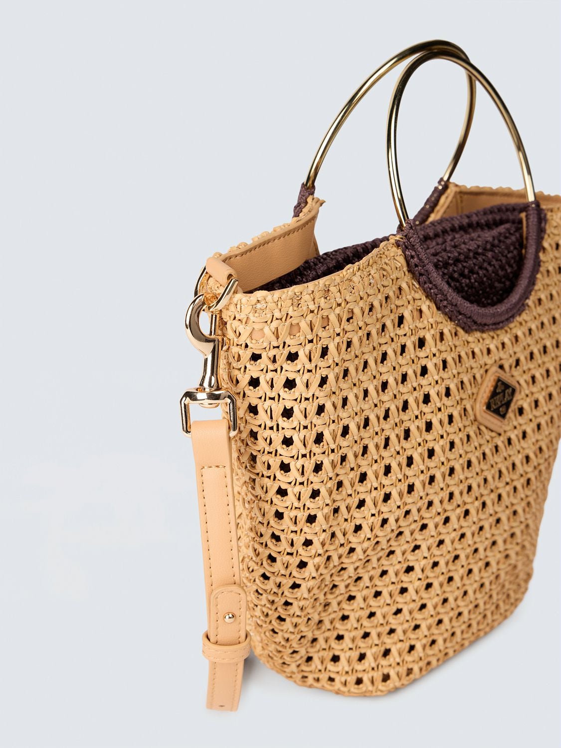 Bag with woven shoulder strap Roasted pecan | Replay Jeans