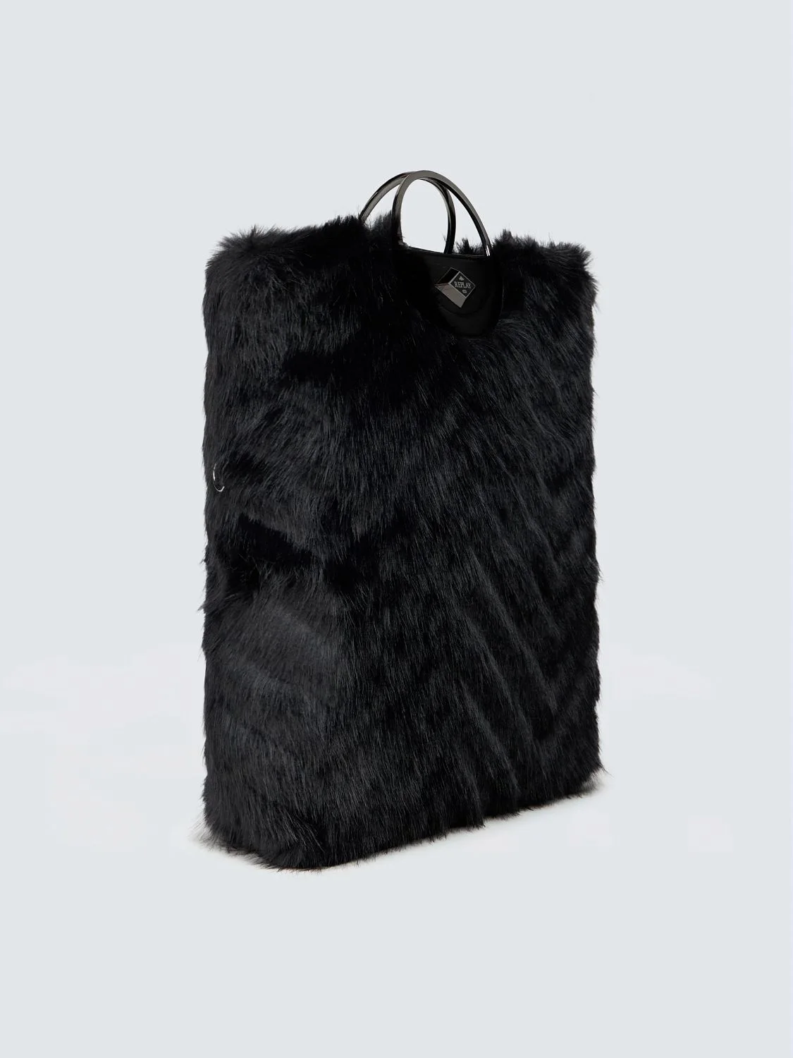 Foldable faux fur bag Black | Replay Jeans