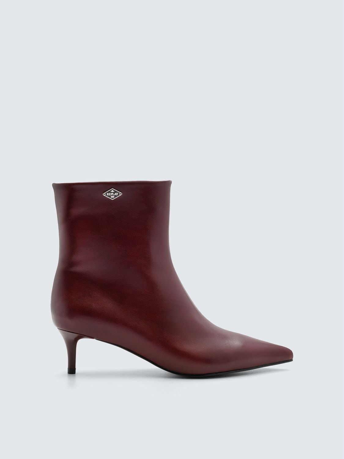 REPLAY ETOILE TONAL POINTED-TOE ANKLE BOOTS GWH0B .000.C0002S BURGUNDY_ 1