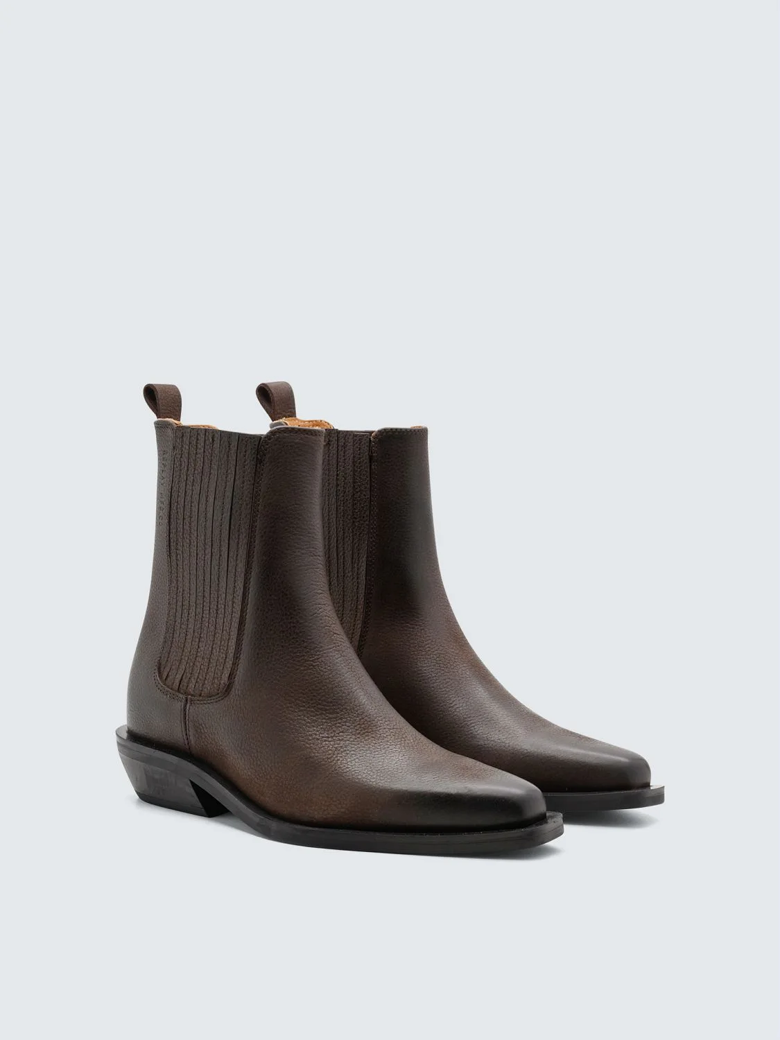 Violet mid leather chelsea ankle boots Dark brown__ | Replay Jeans