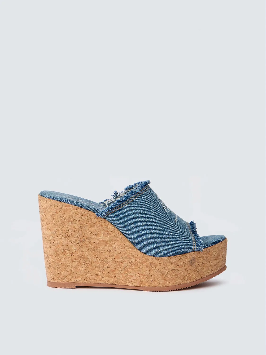 Asia denim platform mules | Replay Jeans