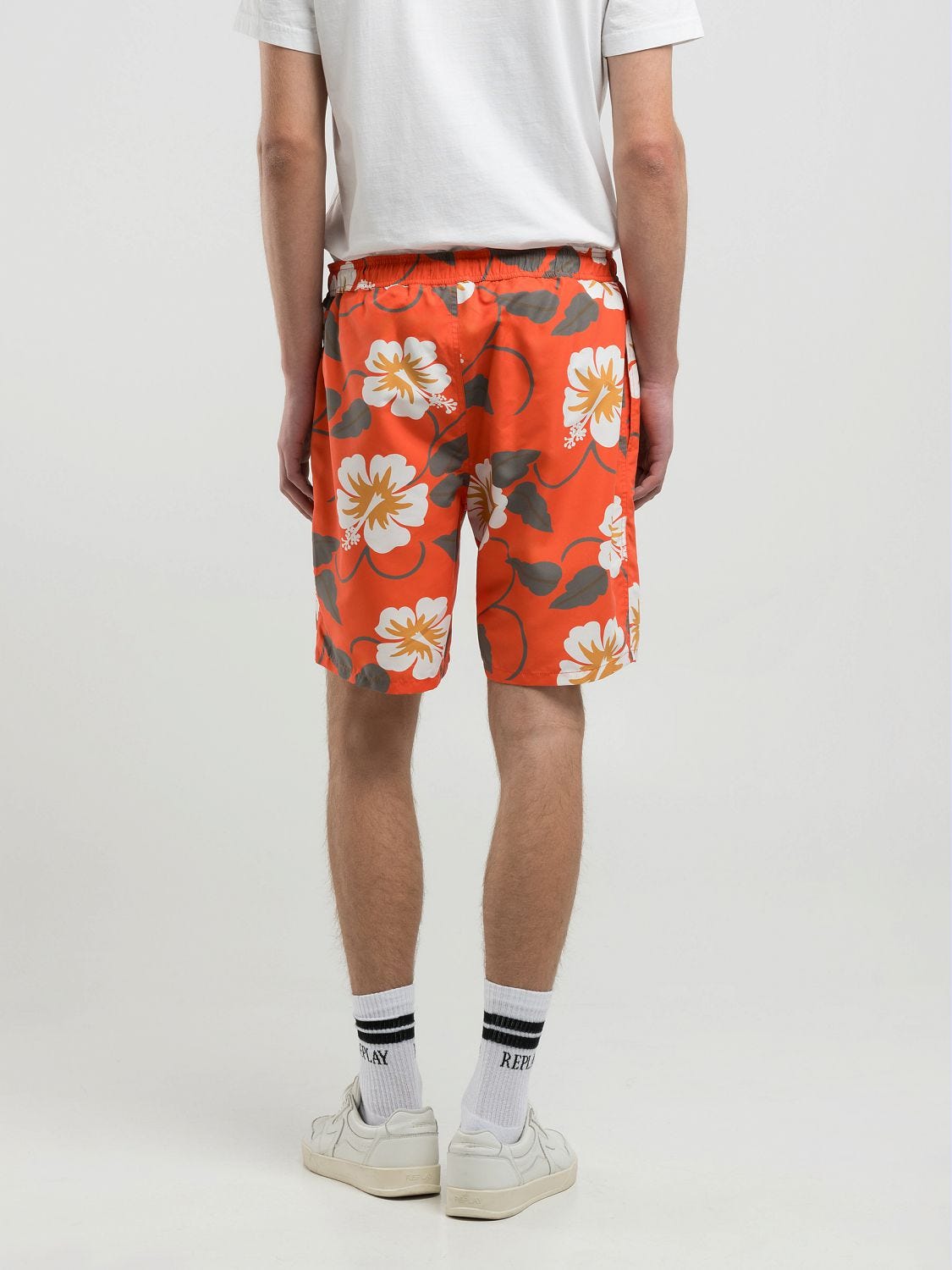 Multi-coloured floral swim shorts Colore 010 | Replay Jeans