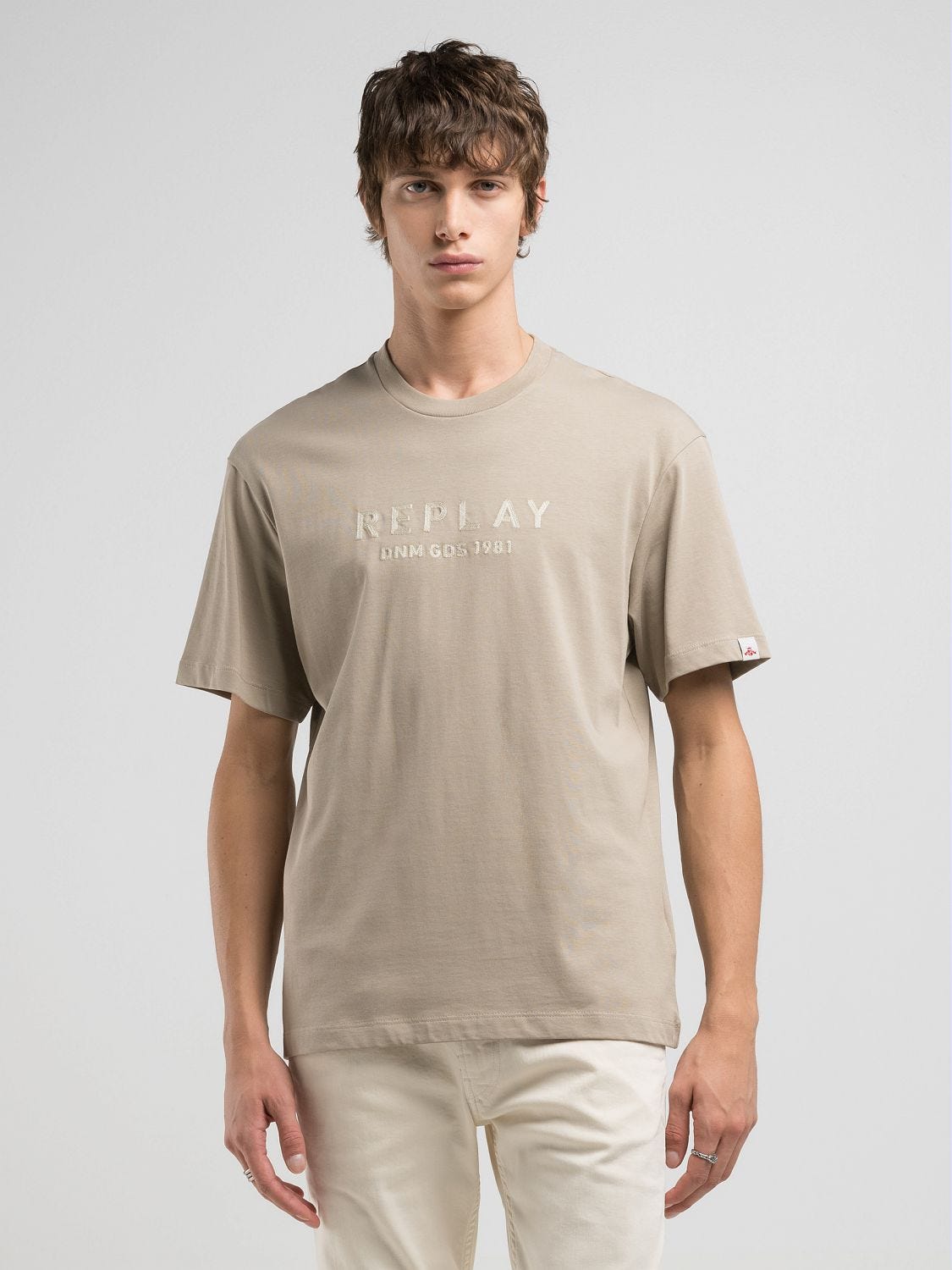 Relaxed-fit t-shirt with lettering Stone | Replay Jeans
