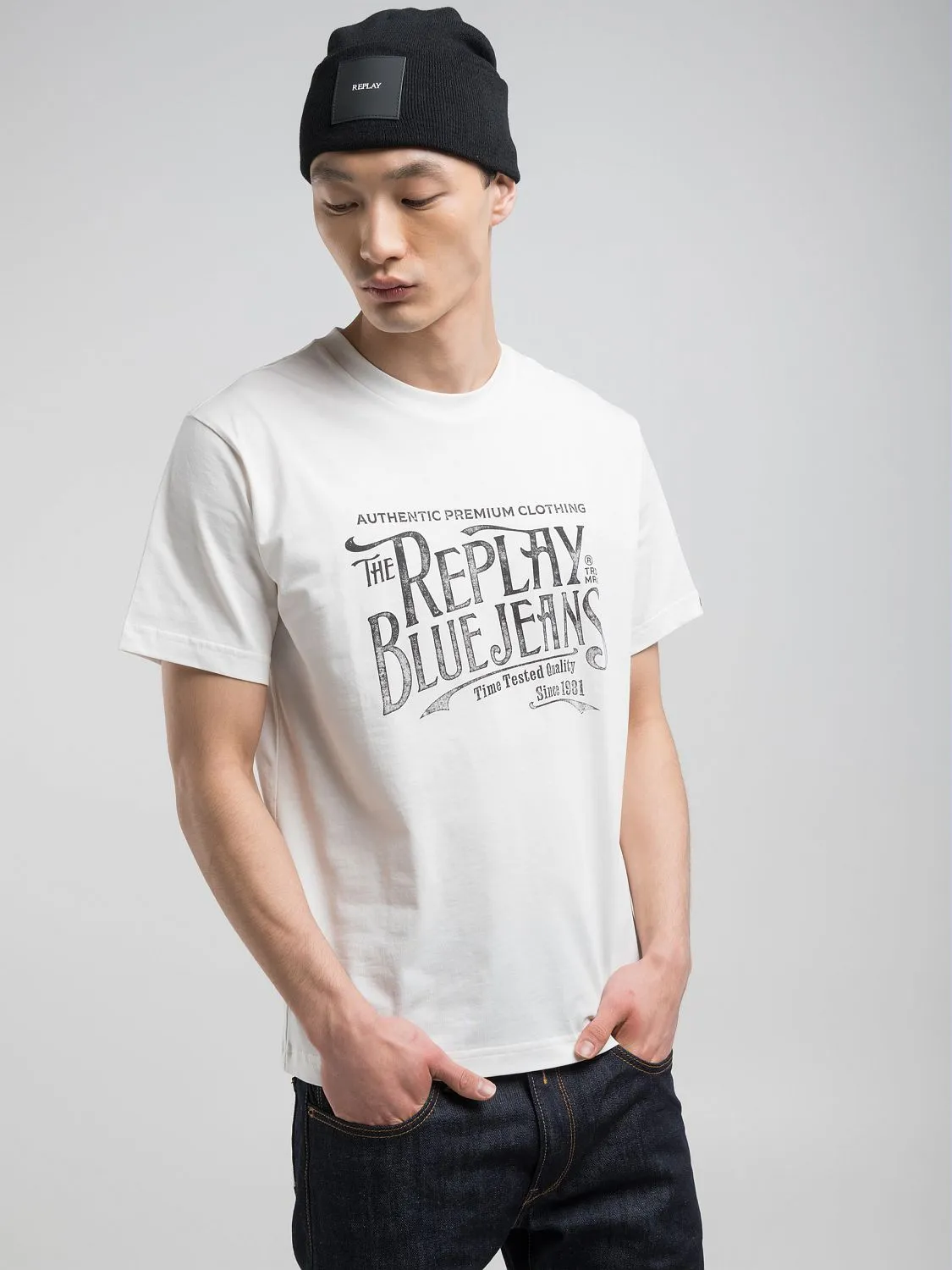 送料込★REPLAY★UK4718.000.G20785A 半袖Tシャツ hugall_rc-it0c4142qsmt-xhqx